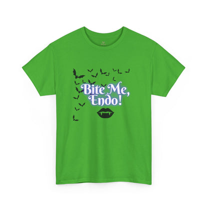 Funky Halloween Tee - "Bite Me, Undo!" Unisex Heavy Cotton T-Shirt, Spooky Apparel, Fall Fashion, Halloween Costume