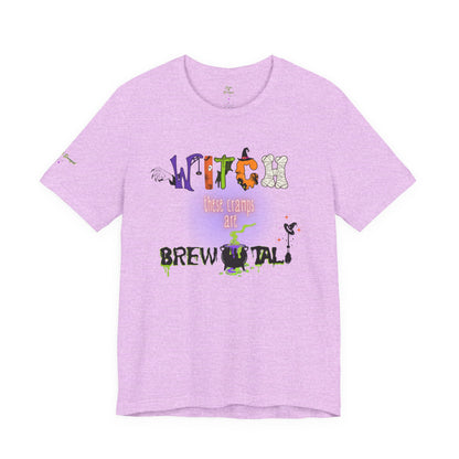 Endo Humor T-Shirt – Witch These Cramps Are Brew-tal! Funny Period Awareness Tee for Women”