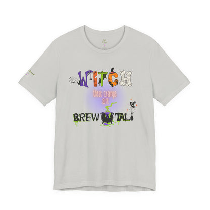 Endo Humor T-Shirt – Witch These Cramps Are Brew-tal! Funny Period Awareness Tee for Women”