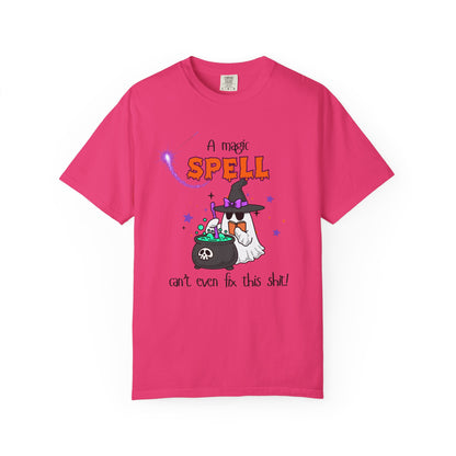Magic Spell T-Shirt, Funny Halloween Tee, Unisex Witch Shirt, Gift for Her, Spooky Vibes, Casual Wear