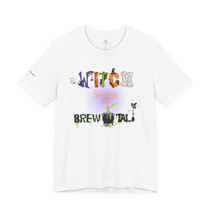 Endo Humor T-Shirt – Witch These Cramps Are Brew-tal! Funny Period Awareness Tee for Women”